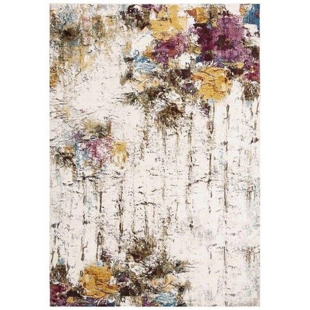 Safavieh 6 ft. 5 in. x 6 ft. 5 in. Aria Round Power-Loomed Rug Cream & Olive ARA167A-6R